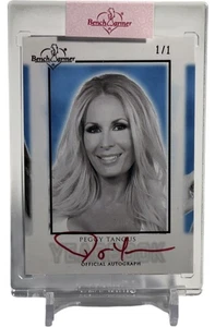 2014 Bench Warmer Benchwarmer feuille rouge Peggy Tanous carte autographe #1/1 🔥 - Photo 1/4