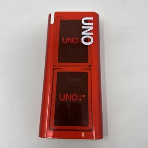 UNO Mod Red Case Card Game with Plastic Slide Case Mattel 2009 W/Instructions - Picture 1 of 4
