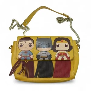 Loungefly DC Comics Superman Batman Wonder Woman POP Umhängetasche - Preloved - Bild 1 von 24