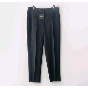 St. John Caviar schwarz Wollmischung Santana Strickhose Hose Damengröße 10 - Bild 1 von 11