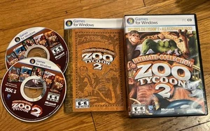 Ultimate Collection Zoo Tycoon 2 PC/disco 2+3 SOLO/DISCO MANCANTE 1/NO GRAFFI - Foto 1 di 1