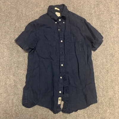 J.Crew Irish Linen Shirt Mens Size Small S Classic Fit SHORT Sleeve Baird McNutt - Image 1 of 4