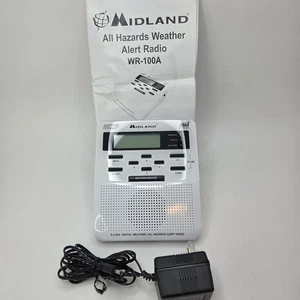 Midland Weather Radio WR-100 Public Alert NOAA Backlit LED Display - Picture 1 of 4