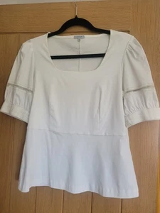 Womens white Jigsaw top small - Picture 1 of 5