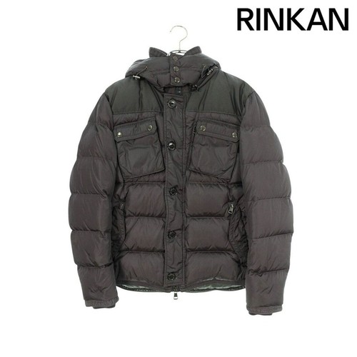 Moncler LISBONNE piumino nylon con cappuccio maglia costina uomo 2 usato754017d18ea