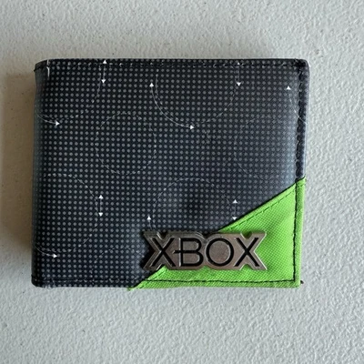 Xbox Embossed Print Bi-Fold Wallet Green Black - Image 1 of 4