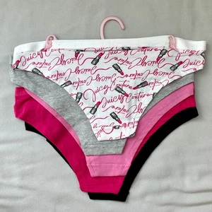 Juicy Couture Bikini Höschen M 5er Pack Baumwolle Logo Besatz Slip - Bild 1 von 14
