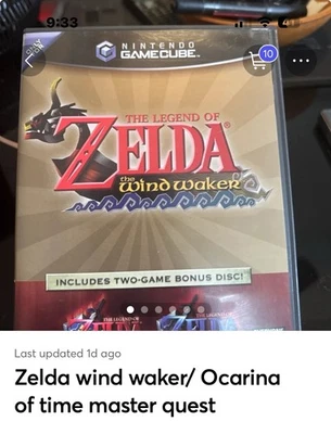 The Legend of Zelda: Wind Waker Ocarina of Time Master Quest Bonus Disc Bundle - Image 1 of 4