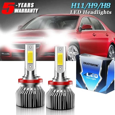 For Chevrolet Avalanche 2007-2013 White LED Headlight Bulbs Low Beam H11/H9/H8 - Image 1 of 4