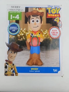 Christmas Toy Story 4  Woody Airblown Inflatable - Lights Up!   5 feet Tall! - Foto 1 di 10