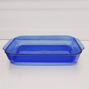 Vintage Pyrex #233-R Colbaltblau Glas Backform 13”x 9”x 2” 3 Quart Hergestellt in den USA - Bild 1 von 9