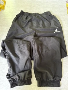 Jordan Air Kids Black Athletic Jogger Polyester Sweat Pants Sz L 12-13 Years Old - Picture 1 of 5