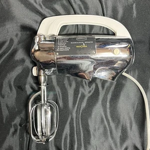 Vintage Hamilton Beach Scovill Chrome Mixer Beater Model 25 Tested - Picture 1 of 7