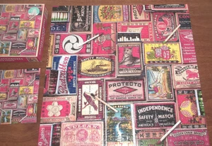 GALISON 500 PIECE PUZZLE - VINTAGE MATCHBOXES worldwide designs - Imagen 1 de 2