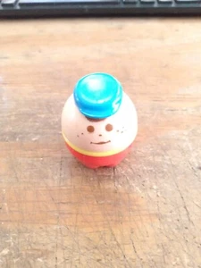 Little Tikes TODDLE TOTS Vintage WORKER BOY MAN in Blue Hat Tot - Picture 1 of 9