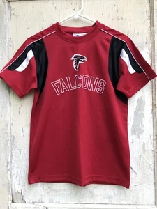 NFL Atlanta Falcons Logo Jersey SHIRT Red Youth Large 10/12 NFL TEAM APPAREL - Picture 1 of 3