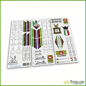 Rare Benotto White Modelo 800 Italy Campagnolo Restoration Decals Sticker Ride - Bild 1 von 1