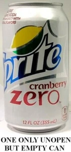Cranberry Sprite Zero EMPTY UNOPEN 12oz Can American Coca-Cola's USA 2015 Ltd Ed - Picture 1 of 4