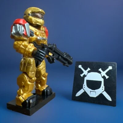 2013 Halo Mega Bloks Construx Gold Spartan Grenadier 97205 Collectors Edition - Image 1 of 4
