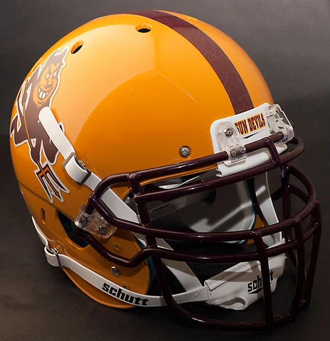 *CUSTOM* ARIZONA STATE SUN DEVILS NCAA Schutt XP GAMEDAY Replica Football Helmet Cover