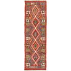 Southwestern Kilim Orientalny dywan 2'4x8'1 Wełniany ręcznie robiony dywan wejściowy G25009