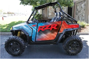 Kit de gráficos Polaris RZR 800 2007-2010 D68-1 bandera de Estados Unidos - Imagen 1 de 2