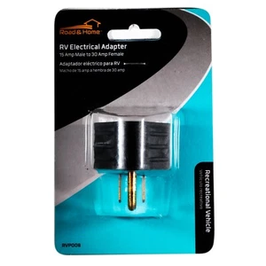 Road & Home RV Electrical Adapter Convert 15 Amp Male to 30 Amp Female RVP008 - Picture 1 of 7