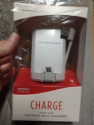 Thinium Ultra Thin Docking Wall Charger TC110MWH1-001 for Android Phone - Image 1 of 4