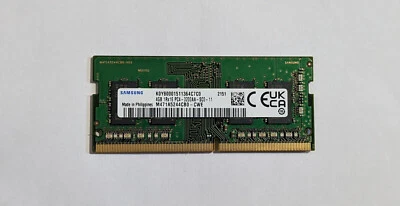 RAM SAMSUNG 1X 4GB DDR4 3200MHz SODIMM PC4-3200AA PC4-25600-S 1.2V NOTEBOOK 8GB - Immagine 1 di 2