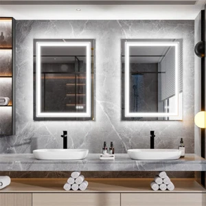 900*700MM Dimmable LED Bathroom Mirror Antifog Wall Mounted Vanity Makeup Mirror - Picture 1 of 24