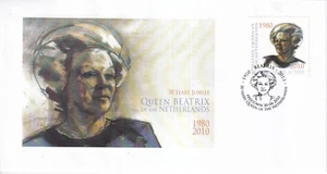 SA51d Sierra Leone 2010 30th Jubilee Dutch Queen Beatrix Reign Art FDC - Picture 1 of 1