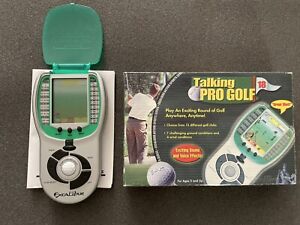 PRO GOLF EXCALIBUR TALKING ELECTRONIC HANDHELD VIDEO GAME COURSE CLUB BALL TOY