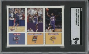YAO MING AMARE STOUDEMIRE RUSH 2002-03 FLEER TRADITION #295 ROOKIE RC SGC 9 MT - Picture 1 of 2