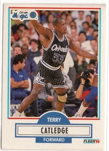 1990 Fleer #133 Terry Catledge - Carta da basket Orlando Magic - Foto 1 di 2