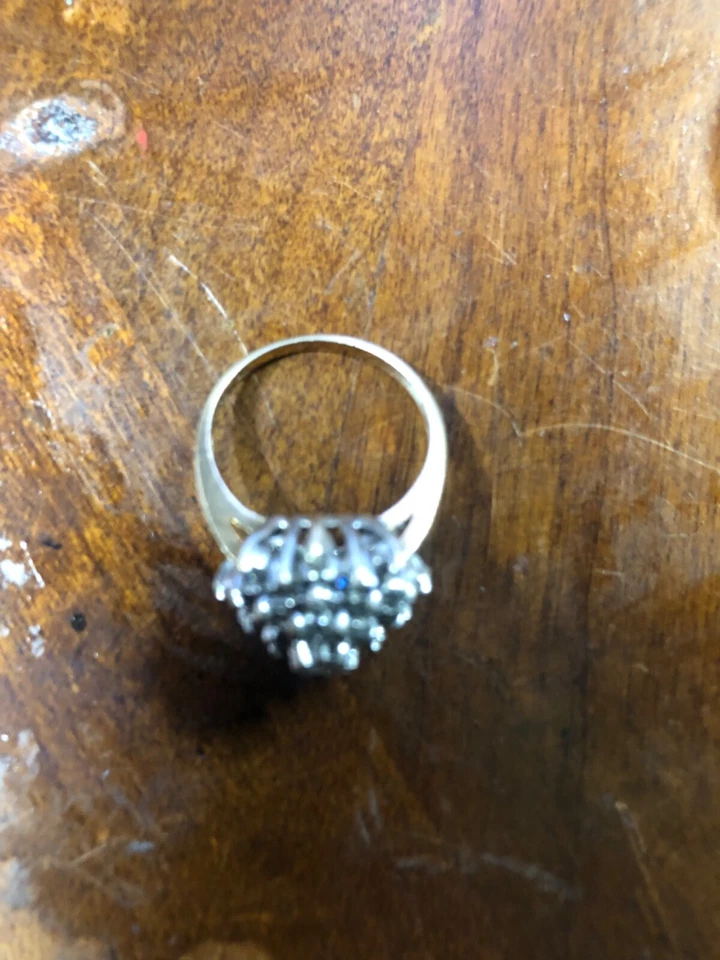 14k White Gold .53ct Round Diamond Engagement Halo Ring Size 7 Twist - Image 1 of 4