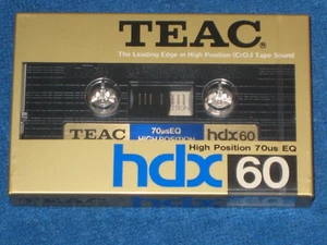 TEAC HDX60, High Bias Position leeres Kassettenband, Made in Japan, versiegelt - Bild 1 von 2