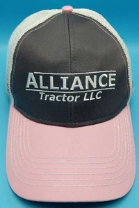 ALLIANCE TRACTOR hat pink / gray / white adjustable snapback cap - Picture 1 of 7