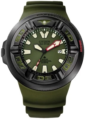 Citizen Men's Sea Calendar Eco-Drive Green Polyurethane Watch 48 MM BJ8057-09X - Image 1 of 4