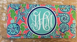 Starfish sand dollar License plate monogrammed with letters car tag monogrammed  - Picture 1 of 5