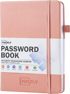 Password Book with Alphabetical Tabs, Hardcover Internet Address & Password Orga - Picture 1 of 12