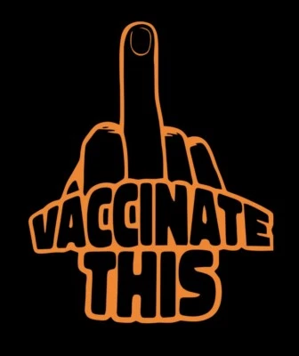 AntI Vax This Funny DieCut Vinyl Window Decal Sticker Car Truck SUV JDM trump - Image 1 of 4