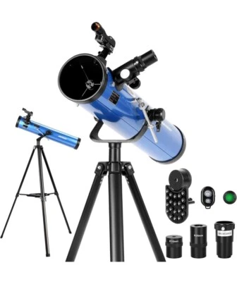 Aomekie Telescope 700/76mm Astronomical Telescope Professional with Bluetooth - Image 1 of 4