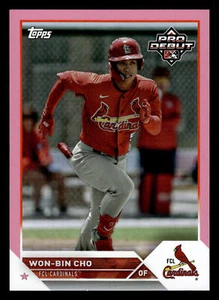 2023 Topps Pro Debüt Won-Bin Cho rosa Folie #/199 PD-192 - Bild 1 von 2