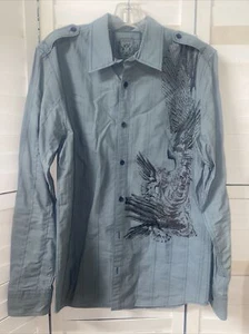 Calvin Klein Herren Langarm Hemd Knopfleiste Modern Fit Knopf Gr. Medium - Bild 1 von 5