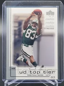 2001 Upper Deck Top Tier Santana Moss Rc Rookie /2000 No. 219 - Picture 1 of 3