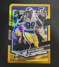 2023 PANINI DONRUSS FOOTBALL AARON DONALD GOLD DIE CUT PARALLEL # /25