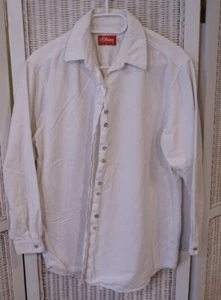 S OLIVER Women’s Long Sleeve Cotton White Top Size 38 - Picture 1 of 3