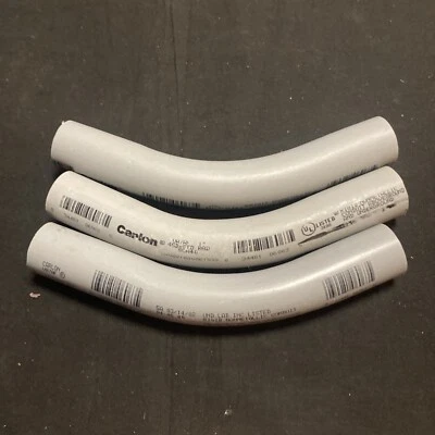 "Codo conducto rígido no metálico Carlon UA7AF 1"" paquete de 3" Foto 1 de 4