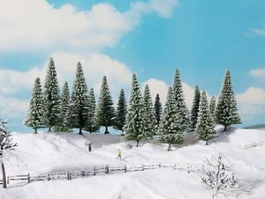 NOCH Schneetannen, winterliche Modellbäume, 4 - 10 cm hoch, ideal für H0, TT, N, - Bild 1 von 1