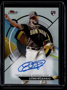 Eguy Rosario 2023 Topps Finest Rookie Refractor Autograph Auto Card #FA-ERO - Picture 1 of 2